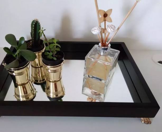 bandeja espelhada como fazer: decoração de banheiro bandeja espelhada como fazer: decoração de banheiro