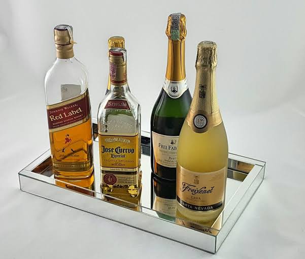 bandeja espelhada como fazer: bebidas bandeja espelhada como fazer: bebidas