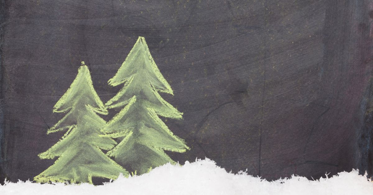 arvore de natal na parede