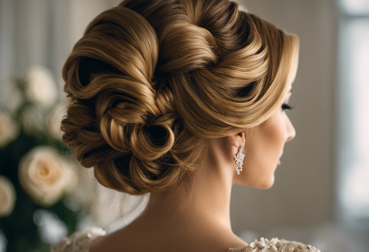 An image showcasing elegant and sophisticated hairstyles for golden wedding anniversaries