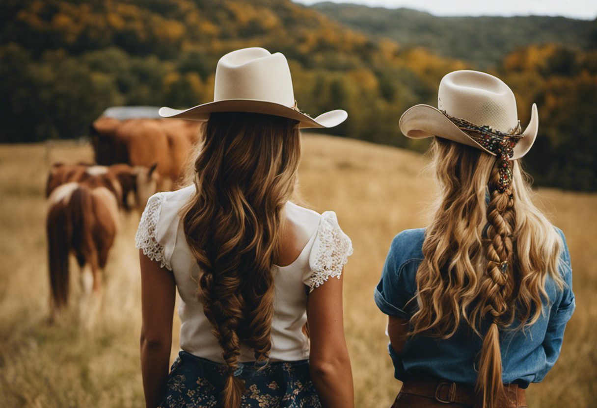 An image showcasing country-inspired hairstyles for themed parties