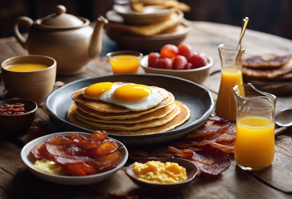 Café da manhã americano: o que tem e como montar em casa