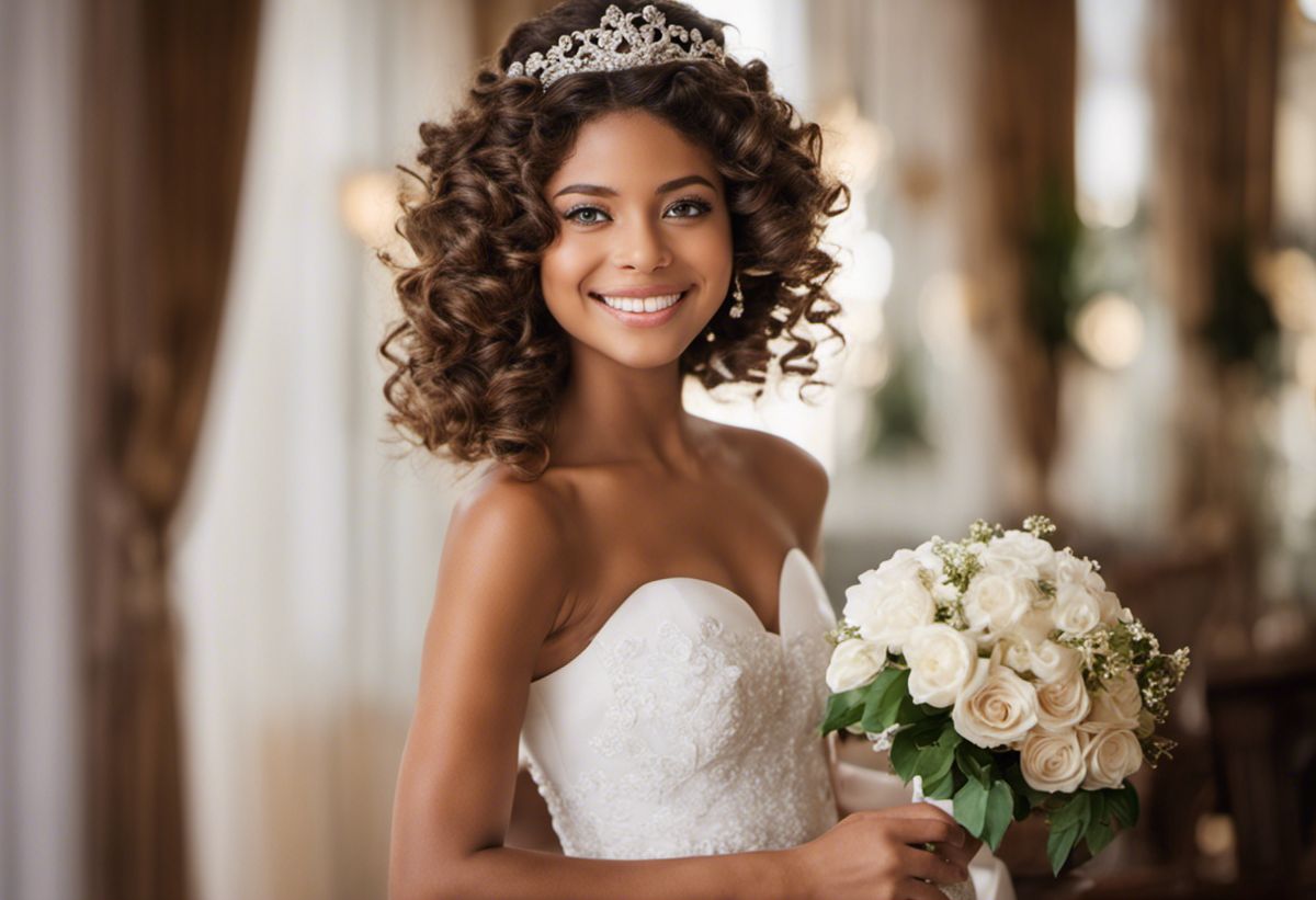 Penteados para debutantes com cabelo cacheado