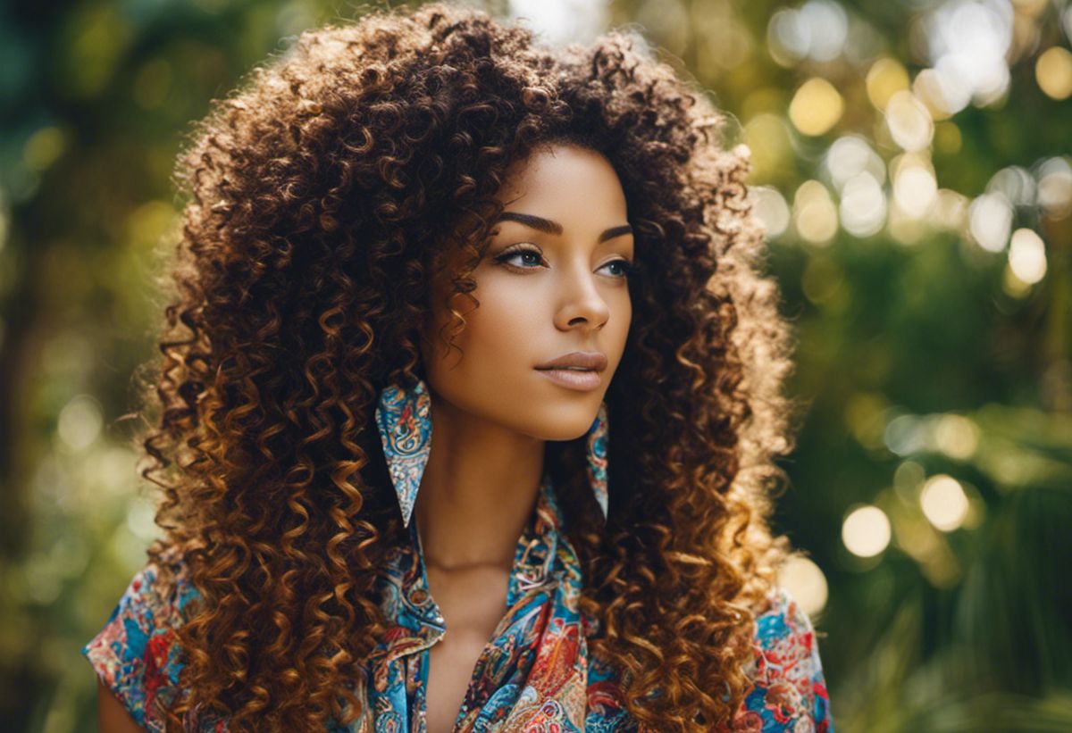 An image showcasing diverse curly hairstyles with bandanas: vibrant patterns adorn natural curls, emphasizing style and uniqueness
