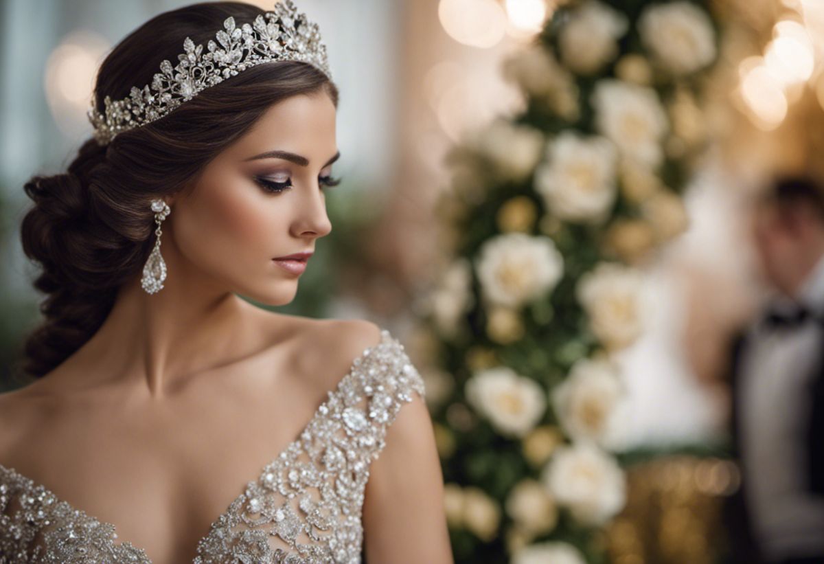 Penteados com tiara de pedras para madrinha de casamento