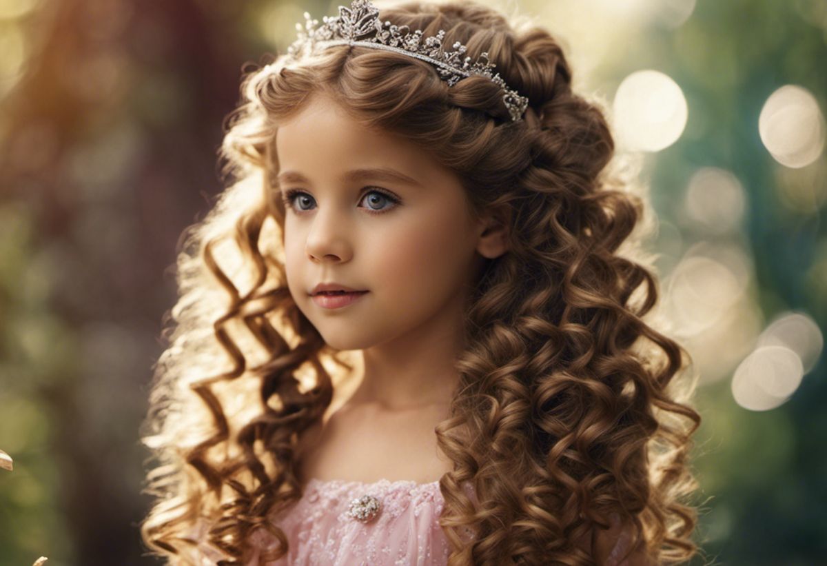 Penteados de princesa para cabelo cacheado infantil